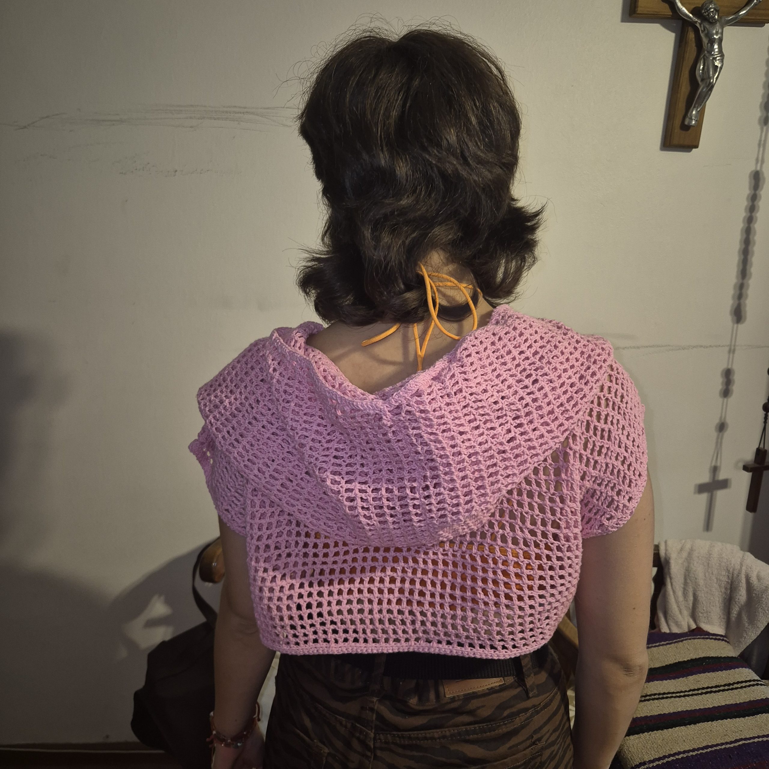 🌸 Capucha Tejida Calada “Aura” - Imagen 6