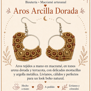 Aros Arcilla Dorada